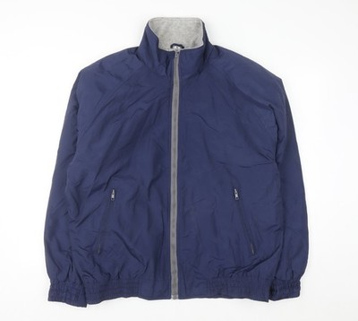 Cold Storage winddichte Nylonjacke Herren blau XL mit Reißverschlusstaschen