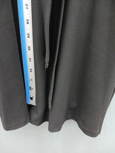 Tommy Hilfiger Women's A-line Knee Length Dress 6 Black Solid Work - Picture 7 of 15