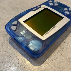 Bandai WonderSwan Swan Crystal Clear Blue Console only Japan retro game WS