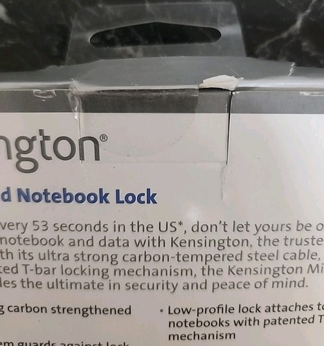 Computer Laptop Lock Kensington MicroSaver Keyed T-Bar Mechanism Theft Resistant - Photo 14/14