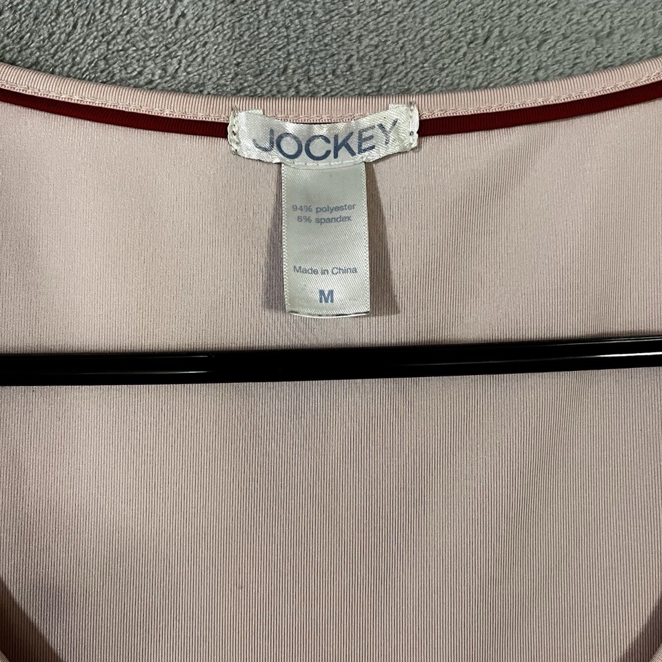 Camisón Jockey para mujer rosa topo abstracto manga corta talla M Foto 4 de 4