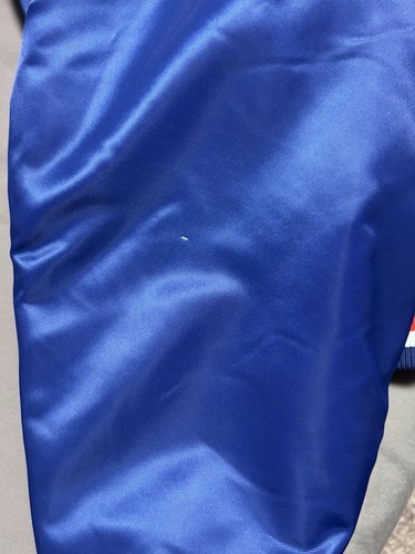 Chaqueta de satén Majestic Chicago Cubs XL de colección 2008 MLB Dugout Bomber Varsity Hombres - Imagen 15 de 15