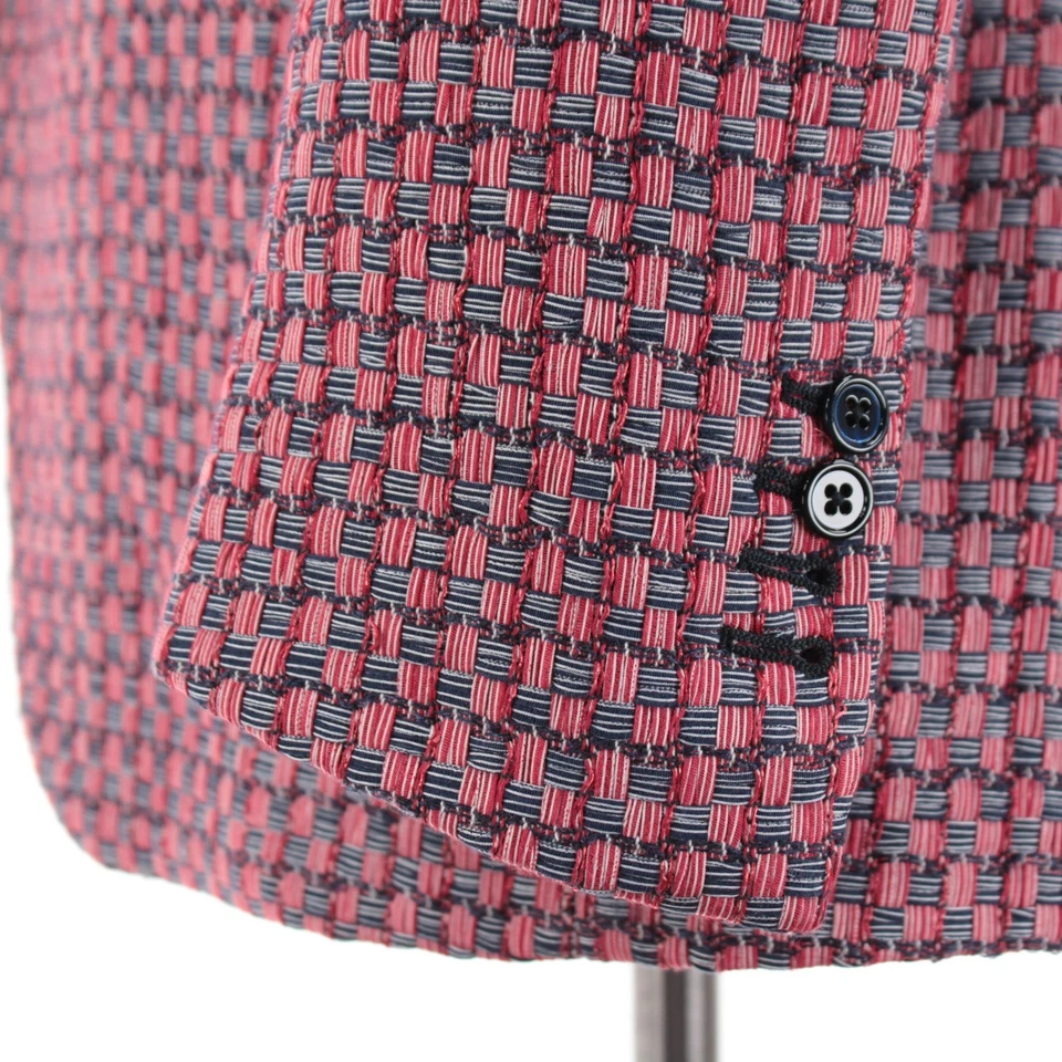 Abrigo deportivo Belvest nuevo con etiquetas mezcla de algodón talla 50R (40R EE. UU.) en rojo, blanco y azul Foto 4 de 4