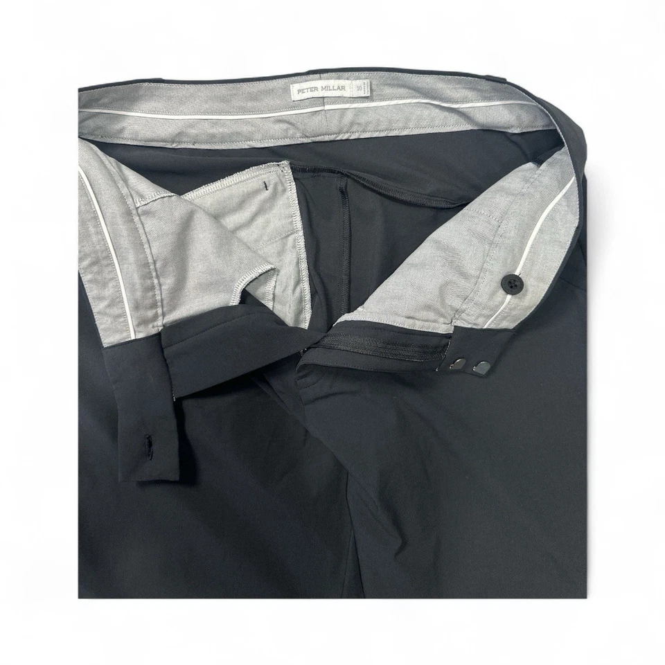 Pantalones al tobillo Peter Millar para mujer azul marino negro Surge Performance talla 10 golf Foto 4 de 4