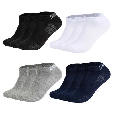 CAMP DAVID Herren Sneakersocken, 3er Pack - Action-Mesh Cotton Sneaker 3P, Lo...
