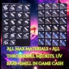 DYING LIGHT  THE BEAST:  CRAFTING MATERIALS+ ALL GADGETS  UV BARS AND MORE(PS5)