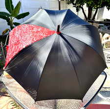 Aramis Navigator Umbrella Red  Black with Constellation  Compass on the Handle