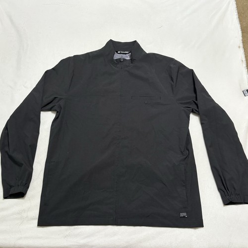 Giacca a vento Travis Mathew uomo taglia large nera puffer full zip nylon - Foto 2 di 5