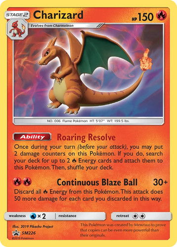 Pokemon Charizard Sun & Moon: Black Star Promos SM226 Holofoil NM SM Promos