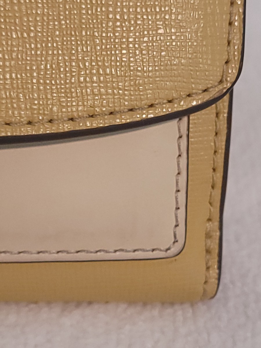TORY BURCH ROBINSON COLORBLOCK FLAP BEESWAX MINI WALLET View 6