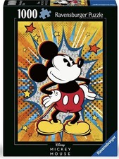 NEW  SEALED Ravensburger 00472 Disney Retro Mickey 1000 Pc Jigsaw Puzzle