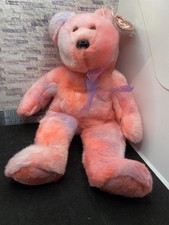 Ty Large Plush Beanie Buddy CLUBBY 5th Anniversary Bear 13.5" MWMTs Pink