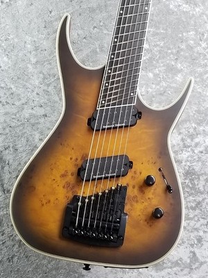 Dean Exile Select 7 String Multiscale Kahler Burled Maple Snbb Used Electric