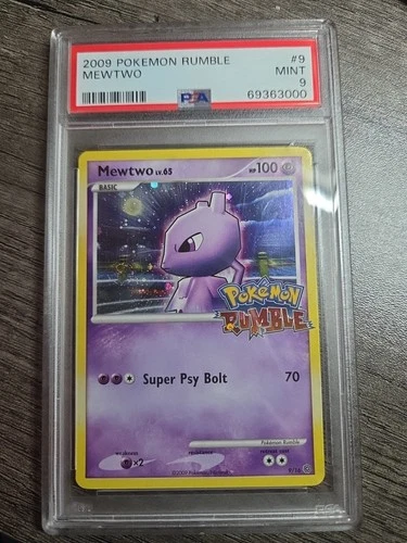 PSA 9 2000 Pokemon Rumble Mewtwo 9/16 Holo Foil Rare Promo Mint NM Mt
