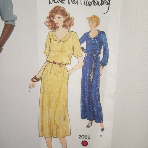 Vintage 1979 VOGUE #2065 Diane Von Furstenberg WRAP Dress SEWING Pattern SIZE 16 - Picture 10 of 15