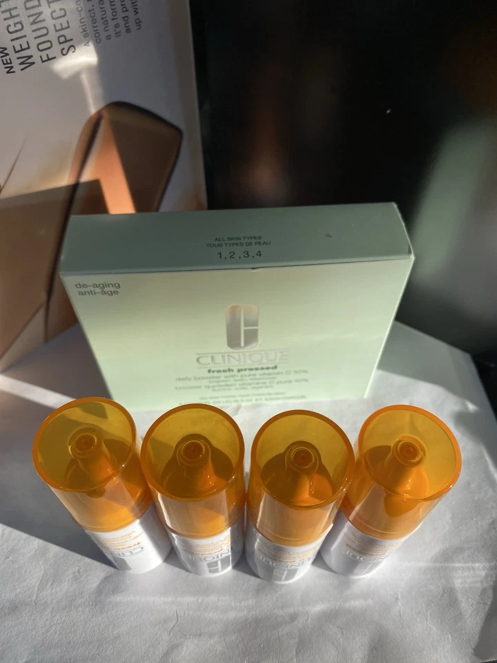 Clinique Fresh Pressed Daily Booster With Pure Vitamin C 10% - Set Of 4 Boosters - Image 3 of 4