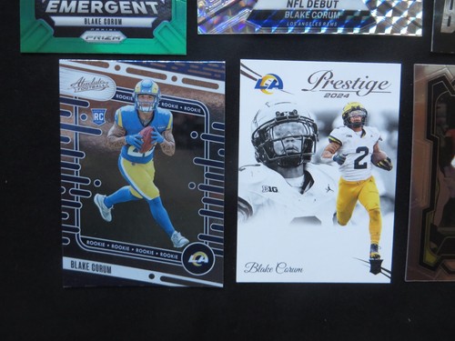 6x Blake Corum ROOKIE RC Lot - GREEN PRIZM + Silver Mosaic - Los Angeles Rams - Bild 4 von 5