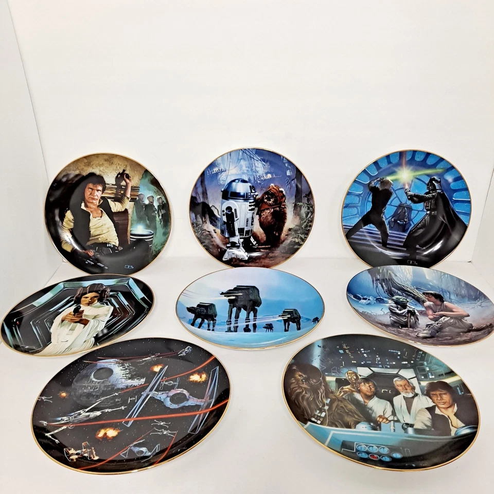 Juego Completo de Placas y Plato 10º Aniversario Star Wars *9 Platos Foto 2 de 4