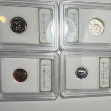 INB Certified 1963 Proof Coin Lot of 4, PF/PR70, San Francisco Mint,