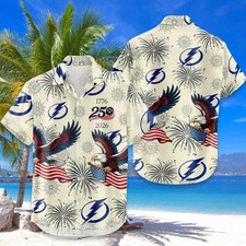 Tampa Team Bay Hawaiian Shirt USA 250 Years of Freedom Anniversary 1776-2026