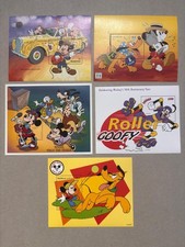 135. Disney 5 pezzi MNH Topolino Minnie Pluto Paperino Pippo Animazione Cartoni Animati