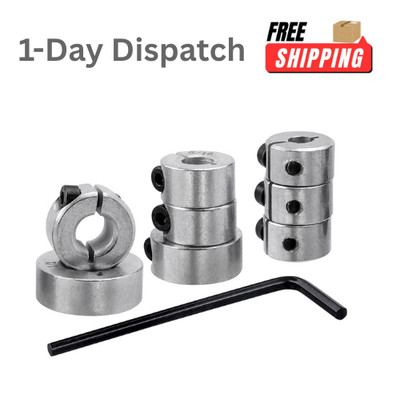 Mesee 8 Pieces Drill Bit Depth Stop Collar Rings Split Ring 1/8 to 1/2.