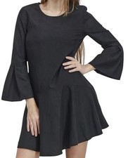 Avec Les Filles By Anthropologie Dress Women Médium Black Keyhole Closure Party