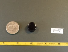 Vintage Black Bakelite Daca-Ware Small Control Knobs   1/4 Inch Sleeve