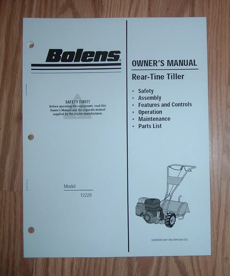 Bolens Garden Tiller Manual Fasci Garden