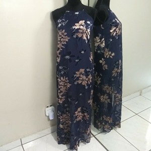 lulus navy floral maxi dress