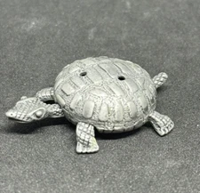 Turtle Jewelry Box Pewter by Torino - Small Turtle - No Earrings No Necklace