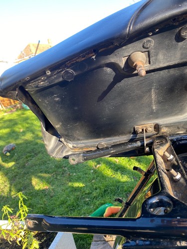 Original Bench Seat For BMW R60/7 R75/7 R80/7 R90 R100/7 Great chrome. Unmarked - Picture 10 of 12