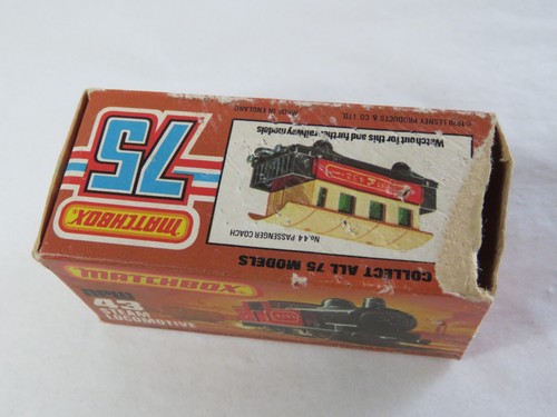 Locomotiva a vapore vintage 1978 Lesney Matchbox Superfast #43 con orig. Scatola Inghilterra - Foto 9 di 11