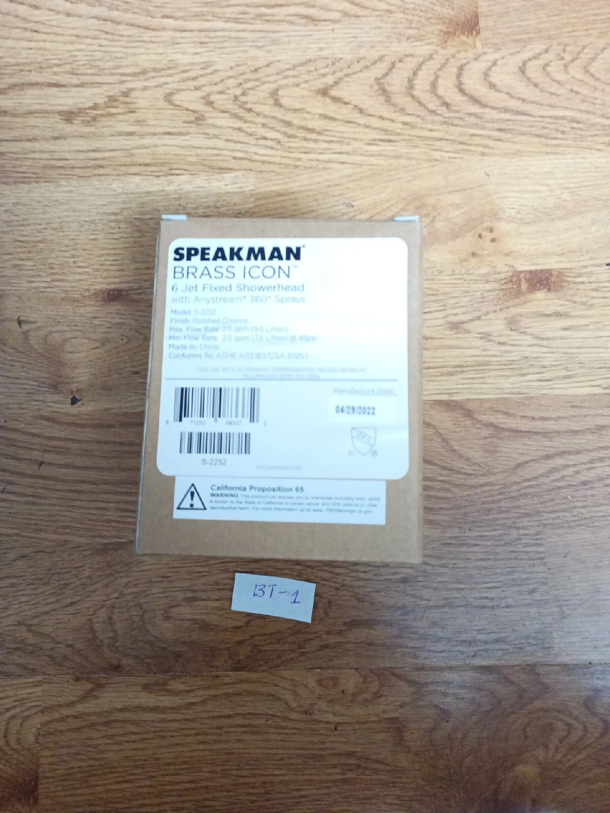 SPEAKMAN S-2252-E2 Shower Head,Bulb,2.0 gpm