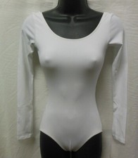 Capezio TB134C Purple or White Long Sleeve Leotard Girls Dance Ballet