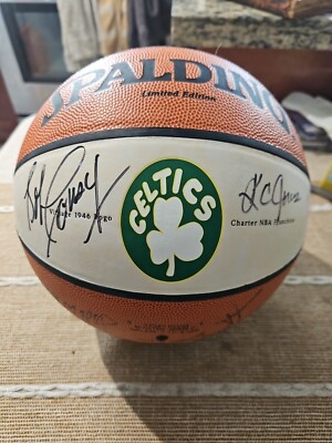 Russell Cousy Heinsohn Jones & White Signed Celtics 1946