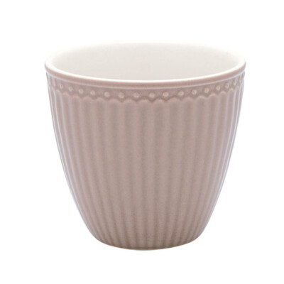 B-Ware % GreenGate Latte Cup Becher Tasse Alice hazelnut brown Vintage Landhaus