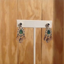 Liz Claiborne Silver Tone Clip On Earrings 1 ...