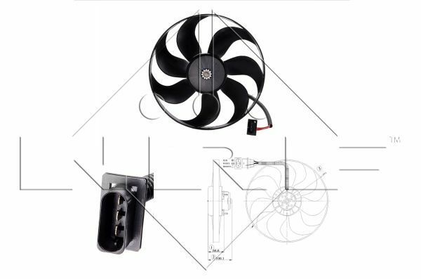 NRF LüFter, MotorküHlung FüR Skoda Fabia I Ii,Octavia I,Roomster-image