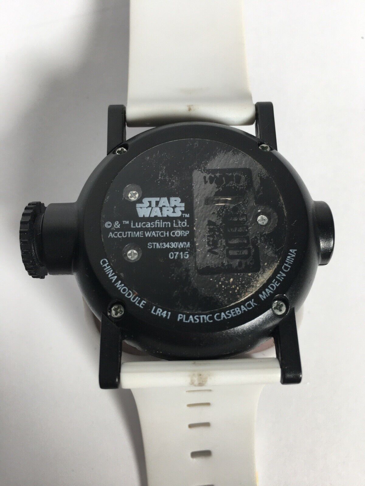 Star Wars Rare Lucas Film Accutime Watch in Plastic Caseback