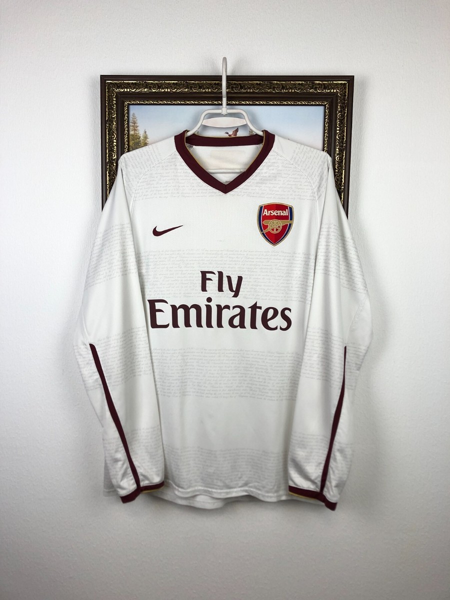 Arsenal Away football shirt 2007 Soccer Jersey Nike Long