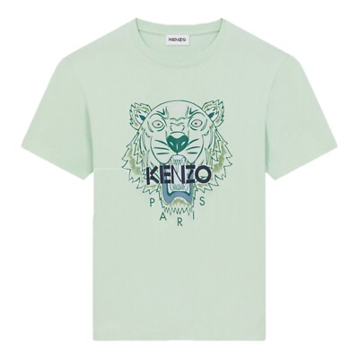 Kenzo Men's Tiger T-Shirt FC55TS0204YL Almond Green - BRAND NEW