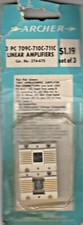 3 PC Archer Linear Amplifiers 276-675  - 709C Operational Amplifier  Radio Shack