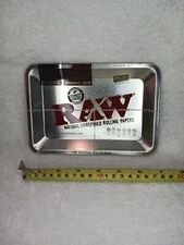 RAW Rolling Tray Silver