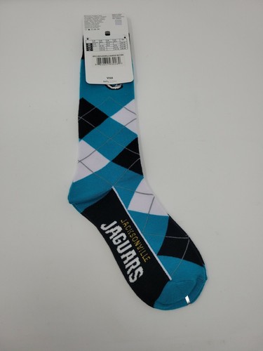 Jacksonville Jaguars Men's Crew Socks One Size Fits Most Authentic Official NFL - Picture 3 of 12