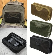 Tactical Molle Pouch EDC Mesh Bag Modular Storage Pack Outdoor Sports