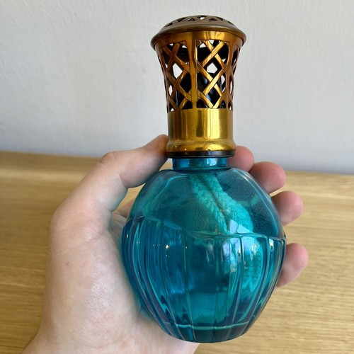 Ancienne lampe Berger Paris en verre bleu - Bild 2 von 6