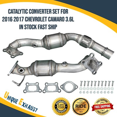 #ad #ad Catalytic Converter Set for 2016 2017 Chevrolet Camaro 3.6L In Stock Fast Ship $662.71