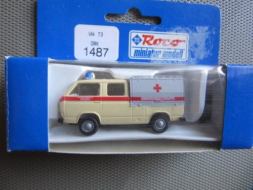 VW T3 Doppelkabine "DRK Sondereinsatzgruppe" von Roco in 1:87 Art.1487