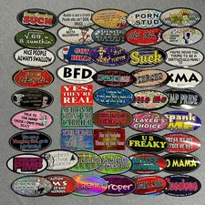 Vintage Socially Hazardous Sticker Decal Bumper Skateboard Laptop Funny Humor